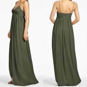 SACHIN + BABI - NWT- JESSICA GOWN-EMPIRE WAIST SEAM- MOSS GREEN SZ:14 RET$285